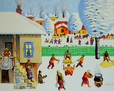 Am Weihnachtsbaum, 2006 von Radi Nedelchev