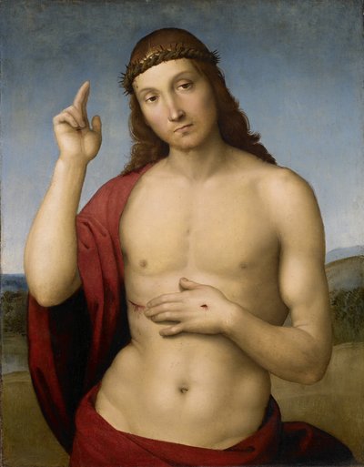 Christus segnet von Raffaello Sanzio Raphael