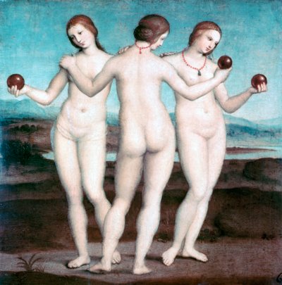 Die drei Grazien, 1504-1505 von Raffaello Sanzio Raphael