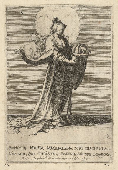 Heilige Maria Magdalena von Raffaello Schiaminossi, after Lucas van Leyden