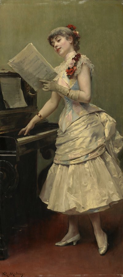 Der Sänger, ca. 1880 von Raimundo de Madrazo y Garreta
