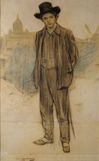 Porträt von Pablo Picasso von Ramon Casas i Carbo