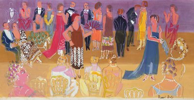Empfang im Hauptquartier des Hafenadmirals von Raoul Dufy