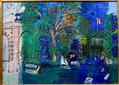 Nogent, die rosa Brücke und die Eisenbahn von Raoul Dufy
