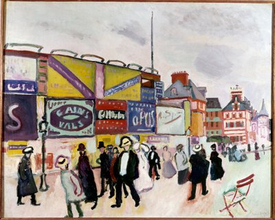 Plakate in Trouville von Raoul Dufy