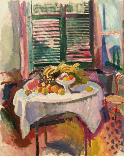Stillleben mit geschlossenen Fensterläden von Raoul Dufy