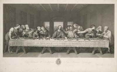 Das letzte Abendmahl von Raphael Morghen