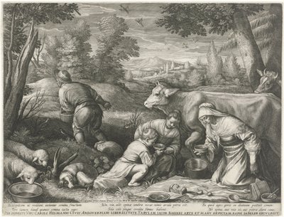 Die kleine Milchmagd von Raphaël Sadeler (I)