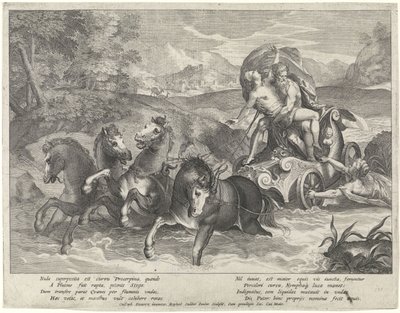 Raub der Proserpina von Raphaël Sadeler (II)