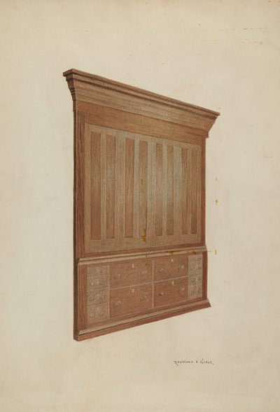 Schrank von Raymond E. Noble