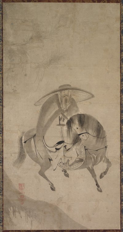Su Dongpo reitet auf einem Esel von Reietsu