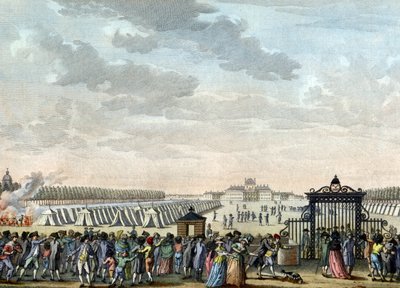 Truppen am Champ de Mars von Reiner Vinkeles