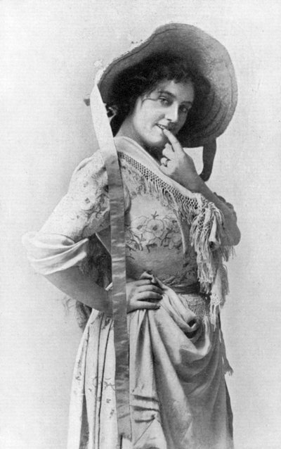 Evie Greene 1876-1917, englische Schauspielerin, 1902-1903 von Reinhold Thiele