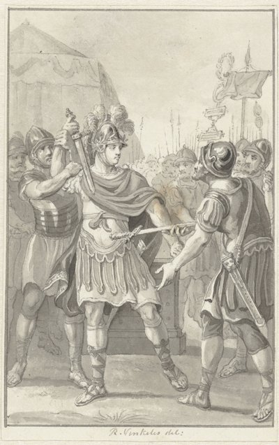 Germanicus schwört Tiberius die Treue von Reinier Vinkeles (I)