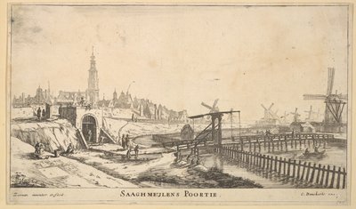 Das Zaagmolen-Tor, 17. Jahrhundert von Reinier Zeeman