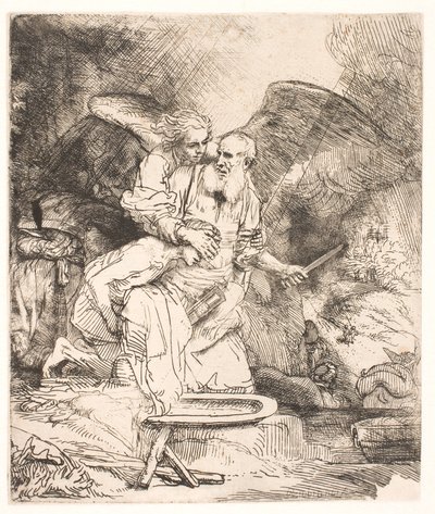 Abrahams Opfer von Rembrandt van Rijn