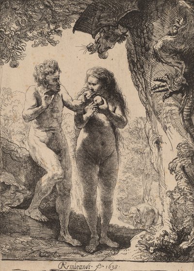 Adam und Eva von Rembrandt van Rijn