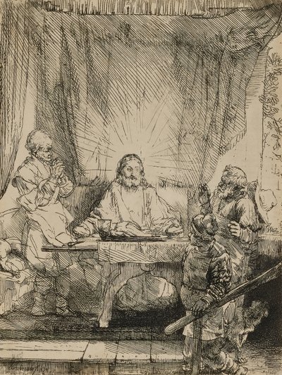 Christus in Emmaus von Rembrandt van Rijn