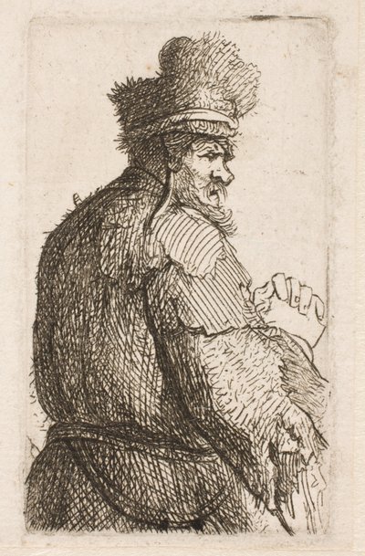 Alter Mann von hinten gesehen von Rembrandt van Rijn
