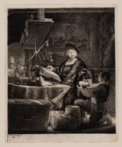 Jan Uytenbogaert, Der Goldwäger von Rembrandt van Rijn