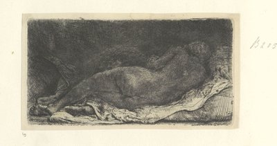 Liegender weiblicher Akt von Rembrandt van Rijn
