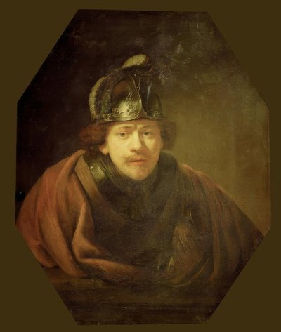 Selbstbildnis als Krieger von Rembrandt van Rijn