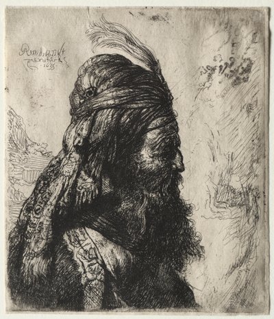 Der dritte orientalische Kopf von Rembrandt van Rijn