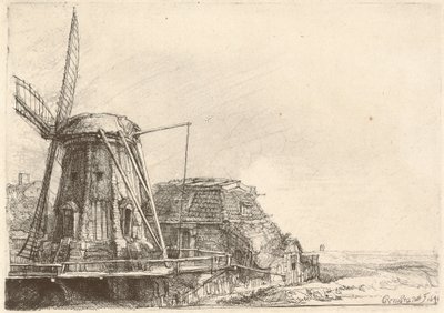 Die Windmühle von Rembrandt van Rijn
