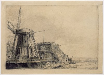 Die Windmühle von Rembrandt van Rijn