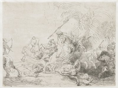 Die große Löwenjagd von Rembrandt van Rijn