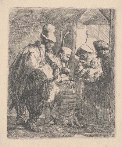 Die umherziehenden Musiker von Rembrandt van Rijn