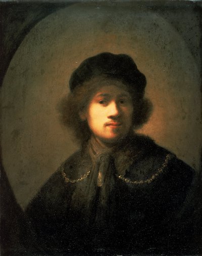 Porträt des Künstlers als junger Mann von Rembrandt van Rijn