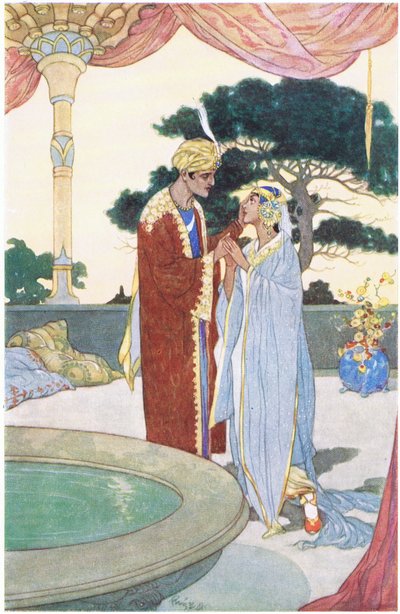 Noureddin und die schöne Sklavin, 1930er Jahre von René Bull