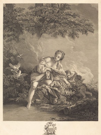Venus und die Amoretten von René Gaillard after François Boucher
