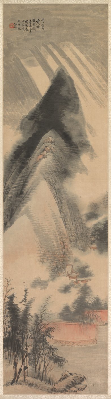 Landschaft, 1892 von Ren Yu