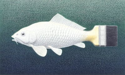 Pinsel Fisch, 2003 von Rene Boin