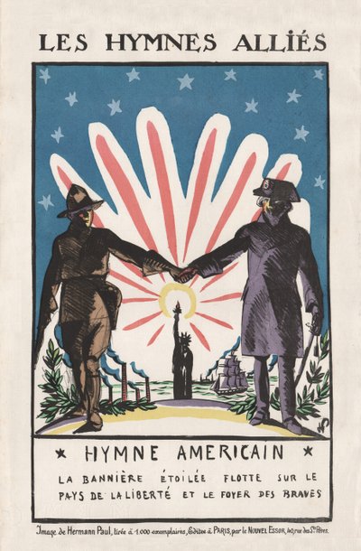 Die Hymnen der Alliierten, 1917 von Rene George Hermann Paul