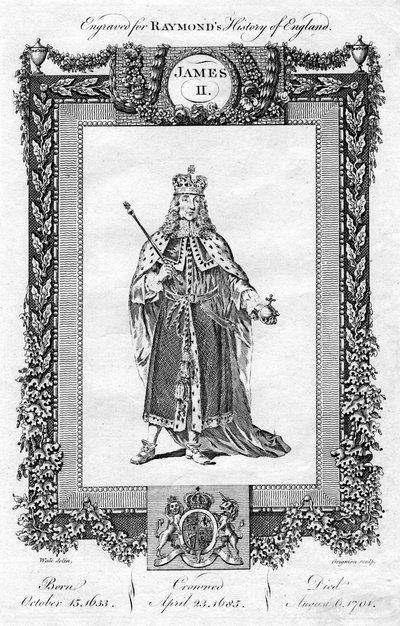 James II. von England, 18. Jahrhundert von Reynolds Grignion
