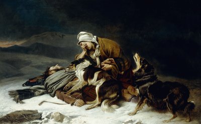 Verloren im Sturm von Richard Ansdell