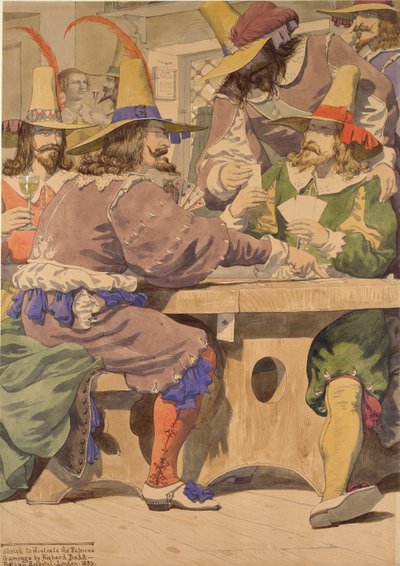 Glücksspiel, Mitte des 19. Jahrhunderts von Richard Dadd