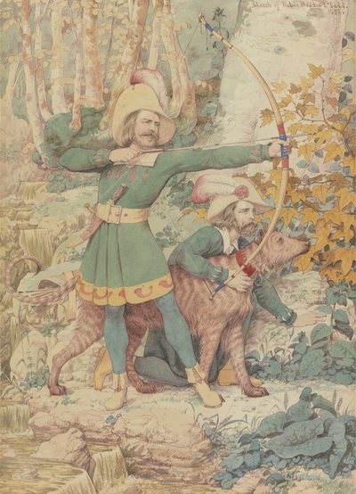 Skizze von Robin Hood von Richard Dadd