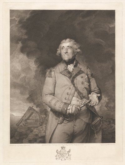 George Augustus Elliot Lord Heathfield von Richard Earlom