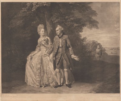 Thomas King und Mrs. Baddeley von Richard Earlom