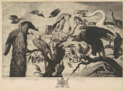 Ein Konzert der Vögel von Richard Earlom, after Mario Nuzzi