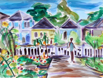 Bungalows in Santa Rosa, 2017 von Richard Fox