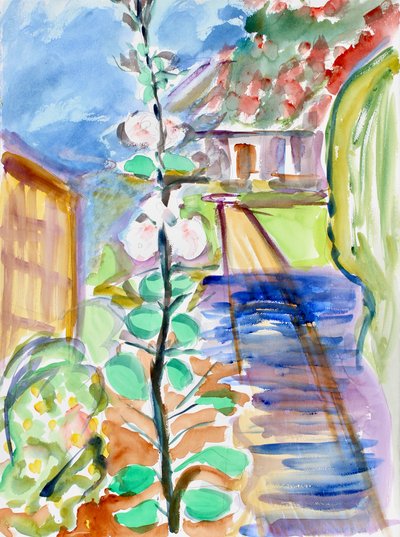 Stockrosen von Richard Fox