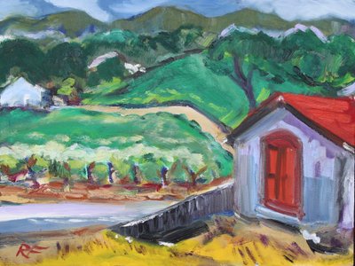 Die Rote Tür, Sonoma, 2017 von Richard Fox