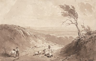 Straßenarbeiter, in der Nähe von Lillebonne von Richard Parkes Bonington