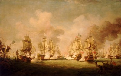 Die Schlacht von Barfleur von Richard Paton