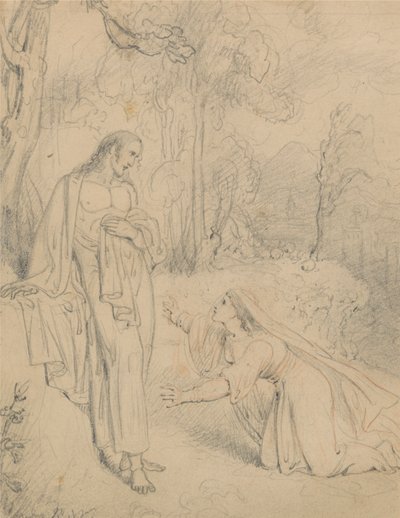 Christus erscheint Maria Magdalena (Johannes 20:13-14) von Richard Westall